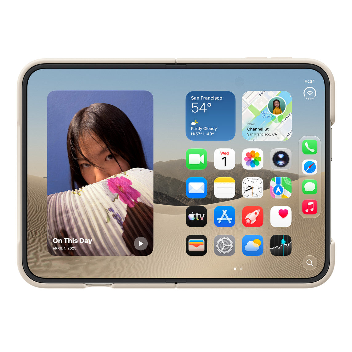 Apple Polycarbonate Case for iPhone Duo - Sand | MKR94ZM/A