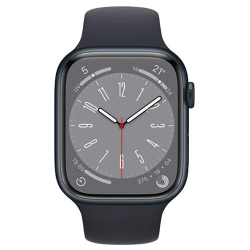 Apple Watch Series 8 45MM Aluminium Case with Midnight Sports Band - Midnight | MNP13B/A from Apple - DID Electrical