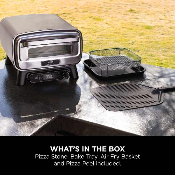 Ninja Artisan Electric Outdoor Pizza Oven &amp; Air Fryer - Grey | MO201UK from Ninja - DID Electrical