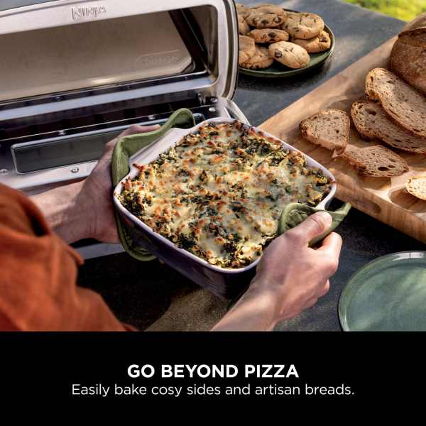 Ninja Artisan Electric Outdoor Pizza Oven &amp; Air Fryer - Grey | MO201UK from Ninja - DID Electrical