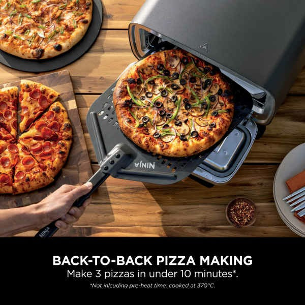 Ninja Artisan Electric Outdoor Pizza Oven & Air Fryer - Grey | MO201UK from Ninja - DID Electrical