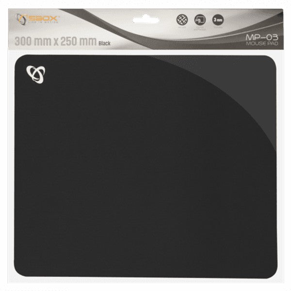 Sbox Mouse Pad - Black | MP-03B from Sbox - DID Electrical