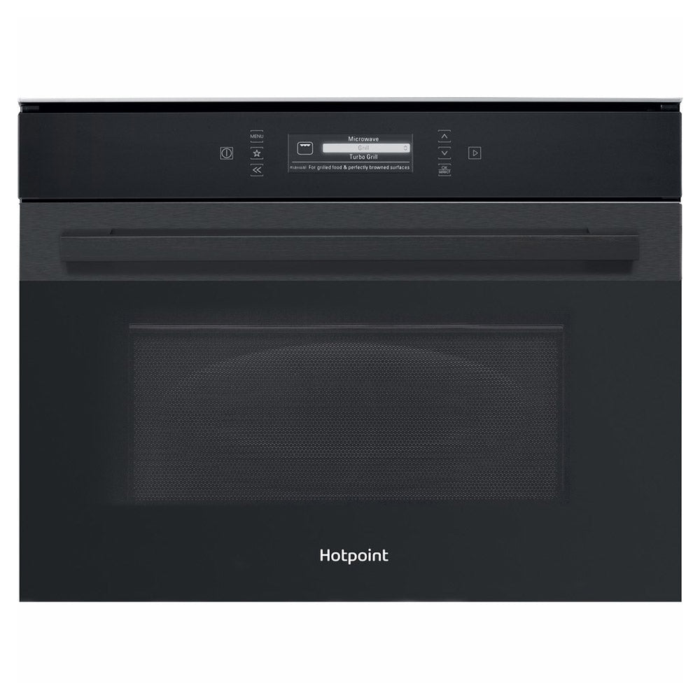 Hotpoint 40L Built-in Combi Microwave - Black Steel | MP 996 BM H from Hotpoint - DID Electrical