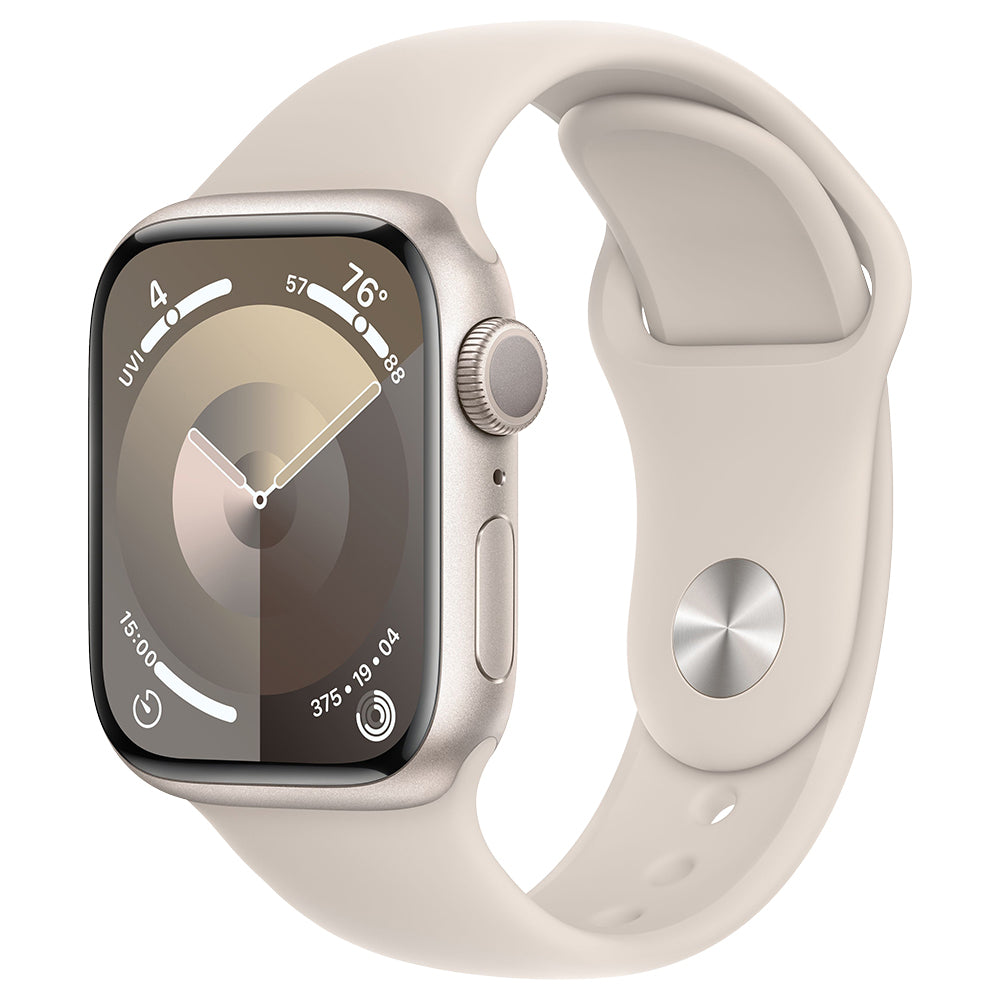 Apple Watch Series 9 GPS 41MM S/M Starlight Aluminium Case with Sport Band - Starlight | MR8T3QA/A from Apple - DID Electrical