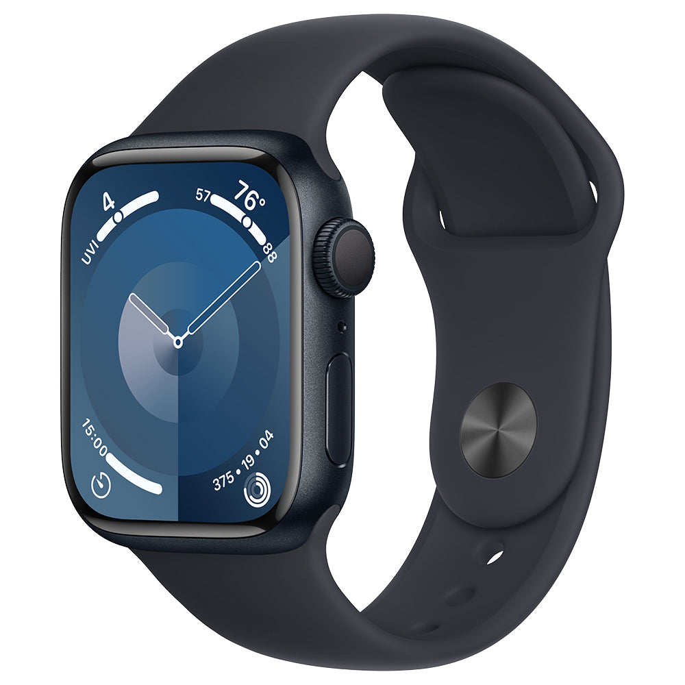 Apple Watch Series 9 GPS 41MM S/M Midnight Aluminium Case with Sport Band - Midnight | MR8W3QA/A from Apple - DID Electrical