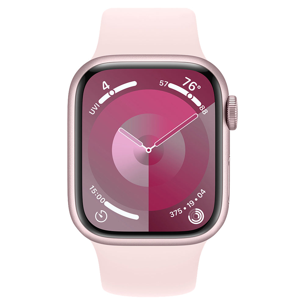 Apple Watch Series 9 GPS 45MM S/M Pink Aluminium Case with Sport Band - Light Pink | MR9G3QA/A from Apple - DID Electrical