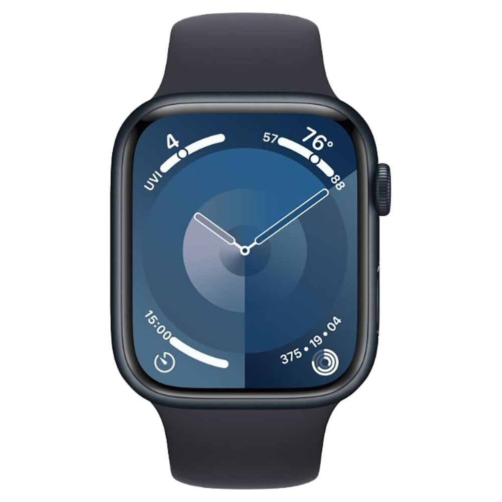 Apple Watch Series 9 GPS 45MM M/L Midnight Aluminium Case with Sport Band - Midnight | MR9A3QA/A from Apple - DID Electrical