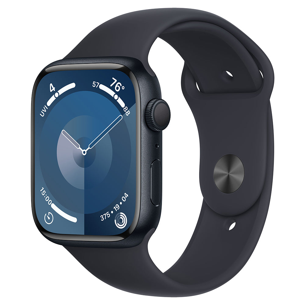 Apple Watch Series 9 GPS 45MM M/L Midnight Aluminium Case with Sport Band - Midnight | MR9A3QA/A from Apple - DID Electrical