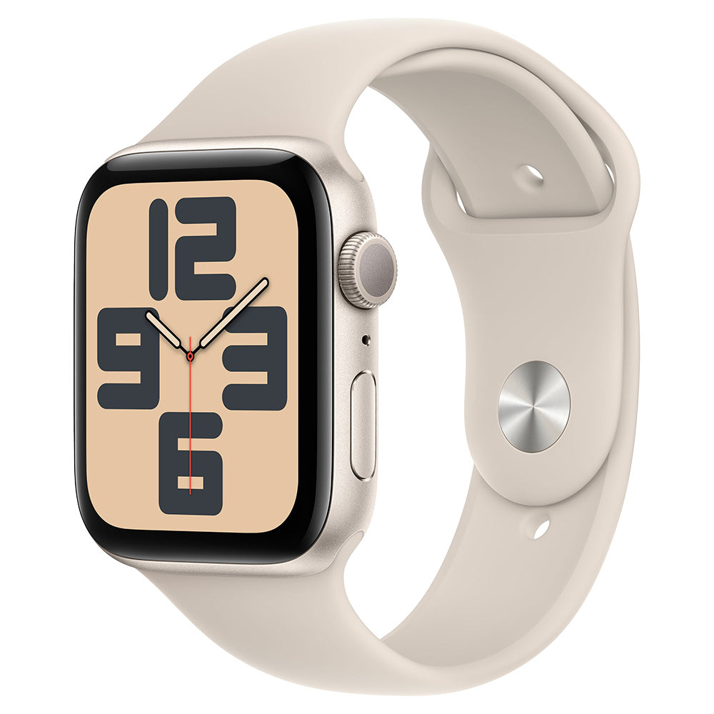 Apple Watch SE 44MM M/L Aluminium Case with Sport Band - Starlight | MRE53QA/A from Apple - DID Electrical