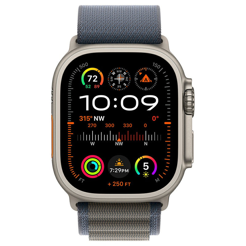 Apple Watch Ultra 2 49MM Titanium Case with Large Alpine Loop - Blue | MREQ3B/A from Apple - DID Electrical