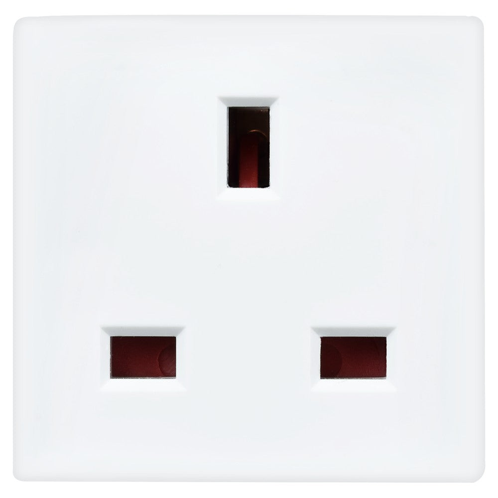 Masterplug 2 Socket Adaptor - White | MSU2-MP from Masterplug - DID Electrical