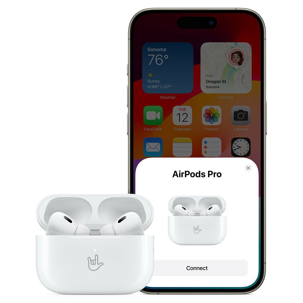 Apple AirPods Pro 2nd Gen In-Ear Wireless AirPods with MagSafe Charging Case - White | MTJV3ZM/A from Apple - DID Electrical