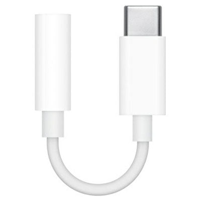 Apple 3.5mm USB-C To Headphone Jack Adapter - White | MU7E2ZM/A from Apple - DID Electrical