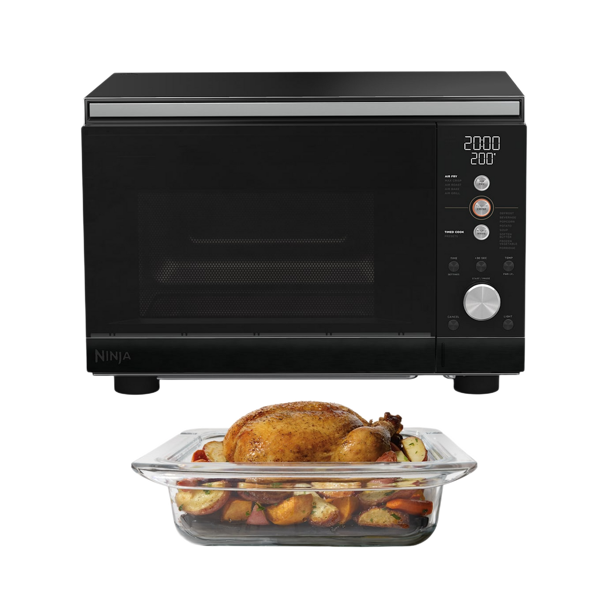 Ninja CRISPi 5.2L Freestanding Microwave - Black | MW101UKBK1