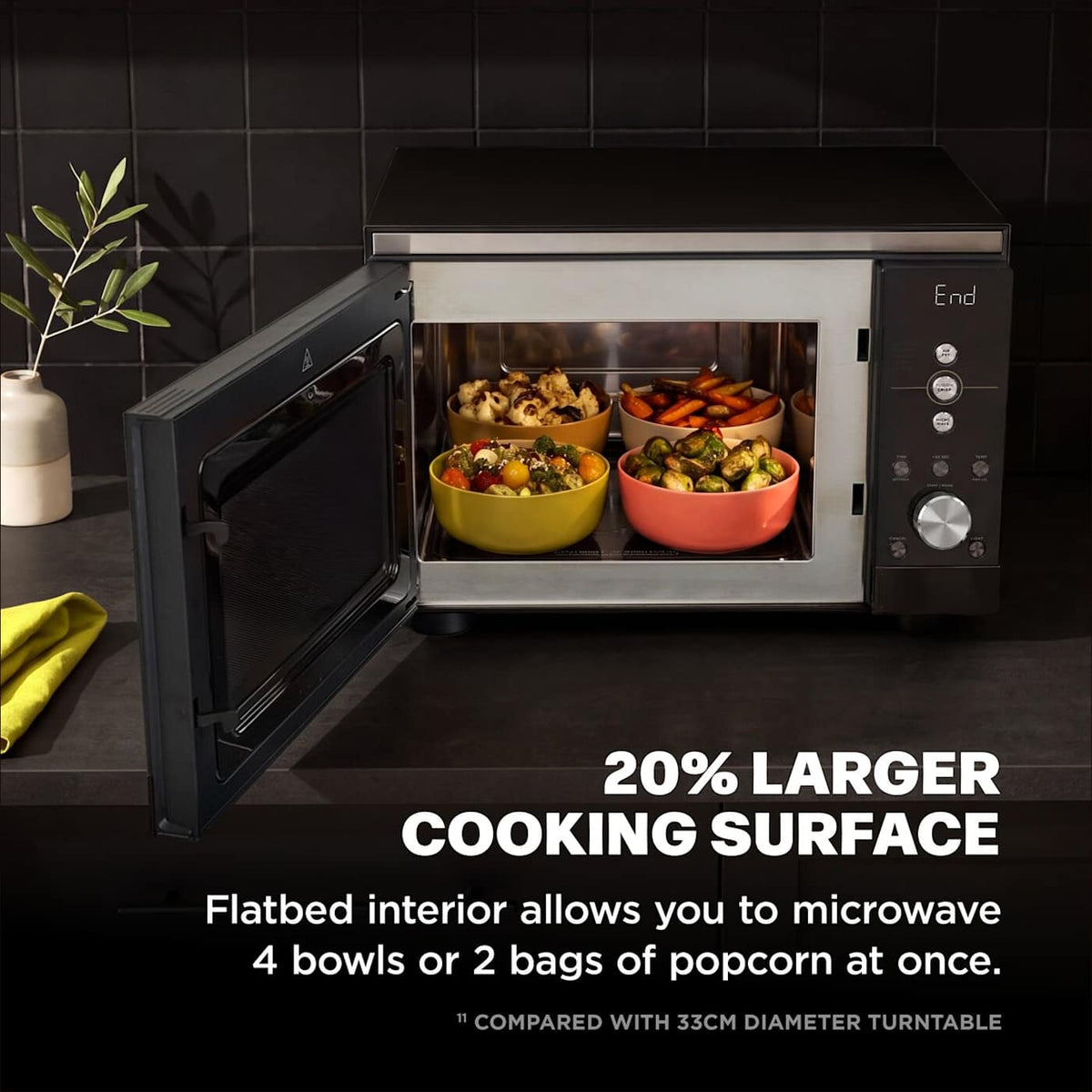Ninja CRISPi 5.2L Freestanding Microwave - Black | MW101UKBK1
