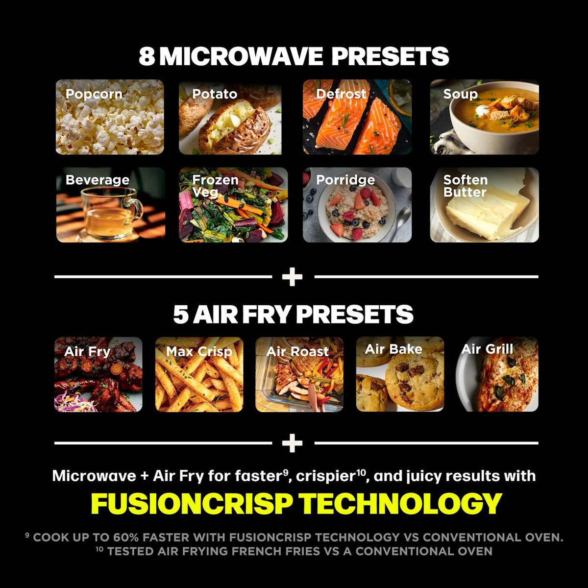 Ninja CRISPi 5.2L Freestanding Microwave - Black | MW101UKBK1