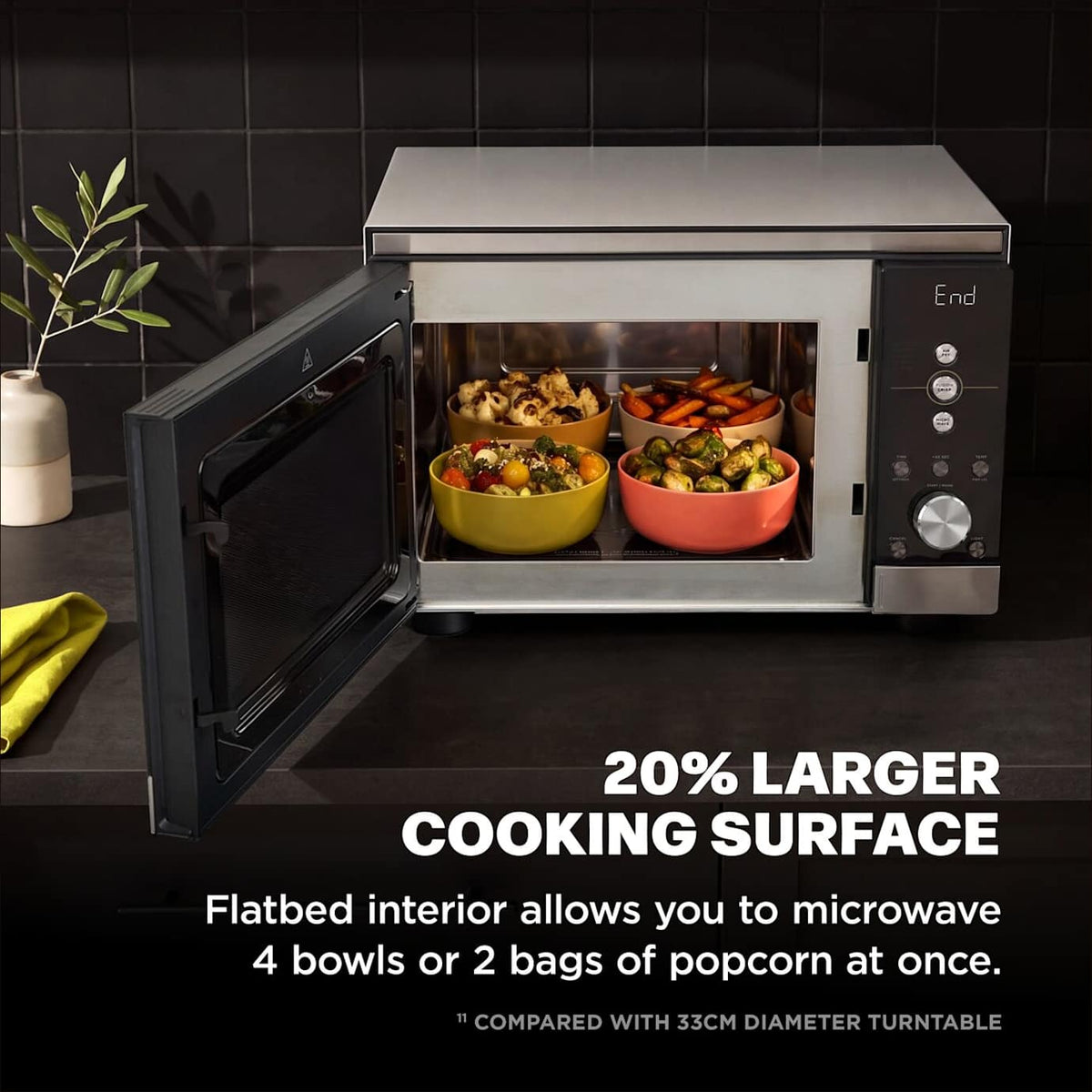 Ninja CRISPi 5.2L Freestanding Microwave - Silver | MW101UK