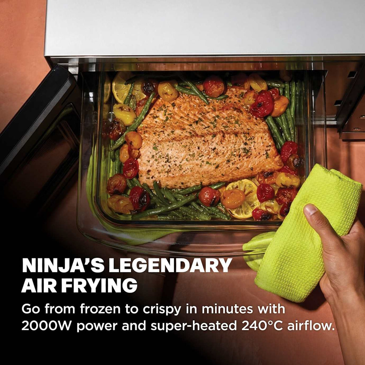 Ninja CRISPi 5.2L Freestanding Microwave - Silver | MW101UK
