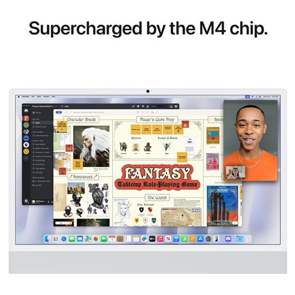 Apple iMac M4 24&quot; 16GB/256GB Desktop - Silver | MWUU3B/A from Apple - DID Electrical