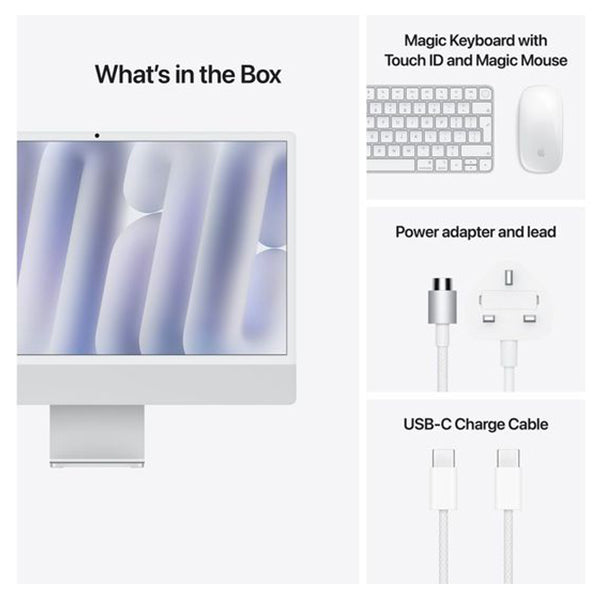 Apple iMac M4 24&quot; 16GB/256GB Desktop - Silver | MWUU3B/A from Apple - DID Electrical