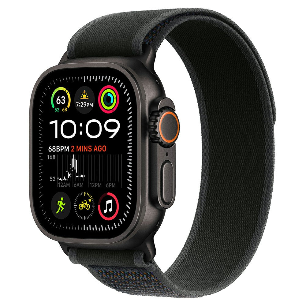 Apple Watch Ultra 2 GPS + Cellular 49MM Black Titanium Case with Black Trail Loop - S/M | MX4U3QA/A from Apple - DID Electrical