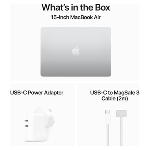 Apple MacBook Air M3 15&quot; 16GB/512GB Laptop - Silver | MXD23B/A from Apple - DID Electrical