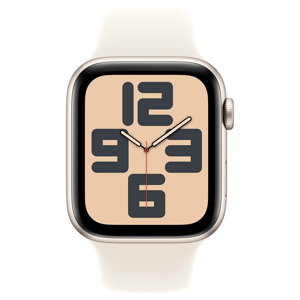 Apple Watch SE GPS 44MM Starlight Aluminium Case with Starlight Sport Band - S/M | MXEU3QA/A from Apple - DID Electrical