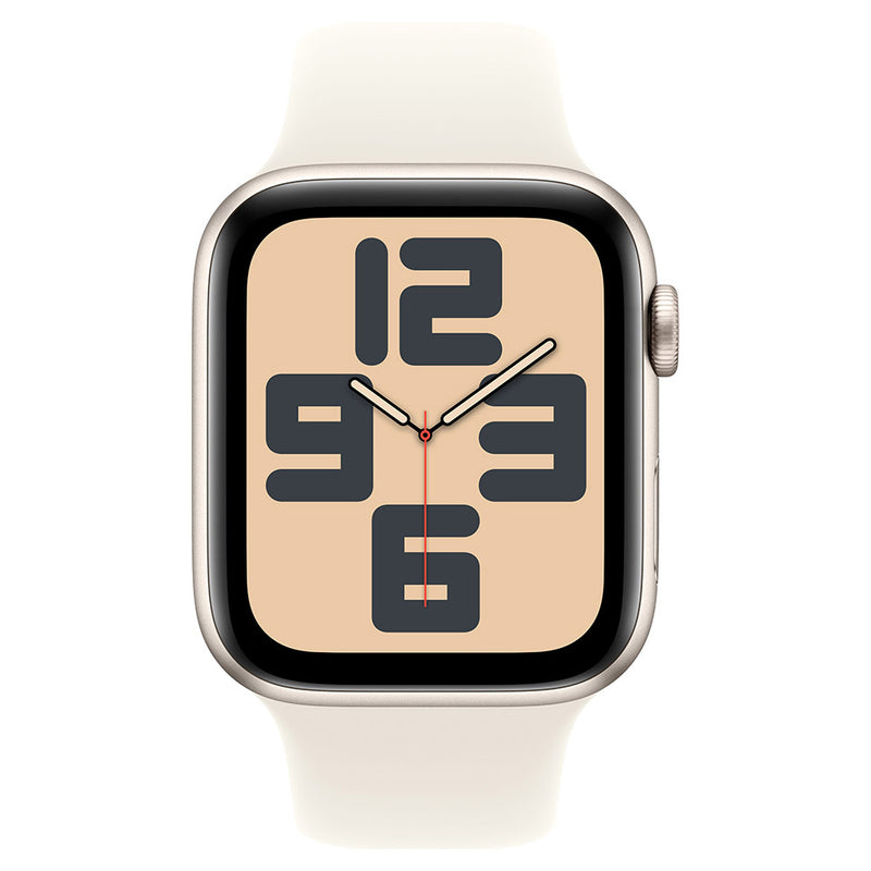 Apple Watch SE GPS 44MM Starlight Aluminium Case with Starlight Sport Band - S/M | MXEU3QA/A from Apple - DID Electrical