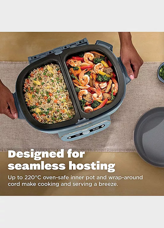 Ninja MultiPot 6.2L 10-in-1 Multi-Cooker - Glacier Blue | MZ1000UKBL6