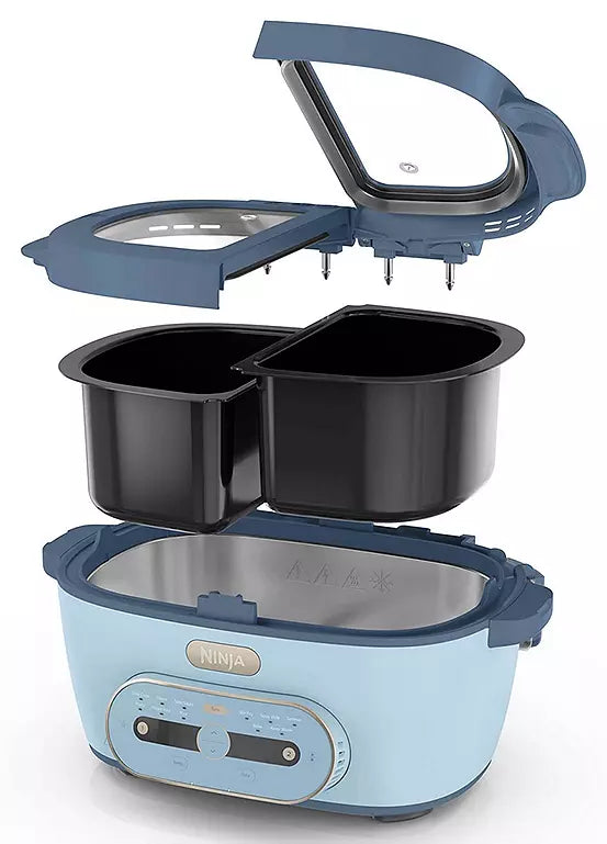 Ninja MultiPot 6.2L 10-in-1 Multi-Cooker - Glacier Blue | MZ1000UKBL6