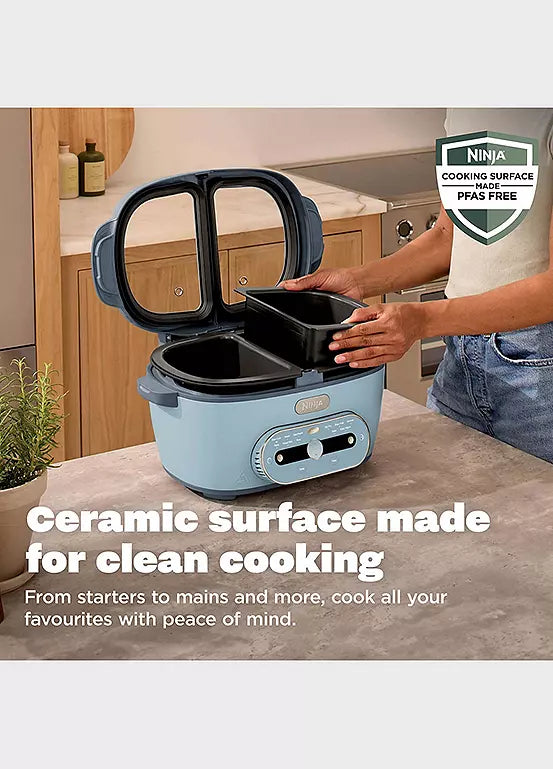 Ninja MultiPot 6.2L 10-in-1 Multi-Cooker - Glacier Blue | MZ1000UKBL6
