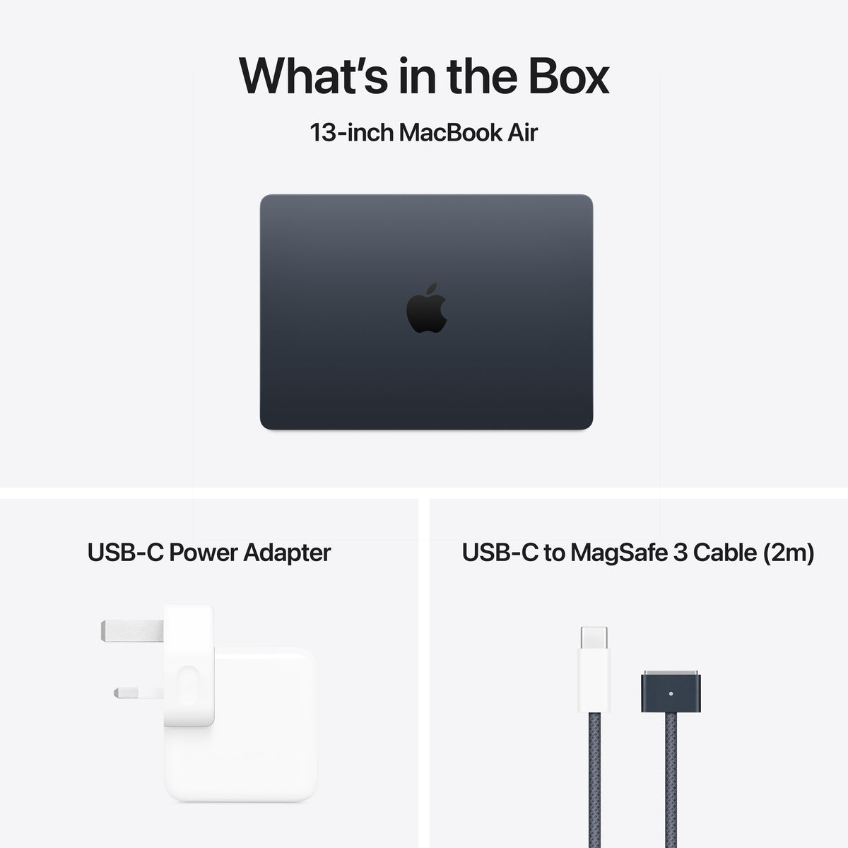 Apple MacBook Air M4 13.6" 16GB/256GB  Laptop - Midnight | MW123B/A from Apple - DID Electrical