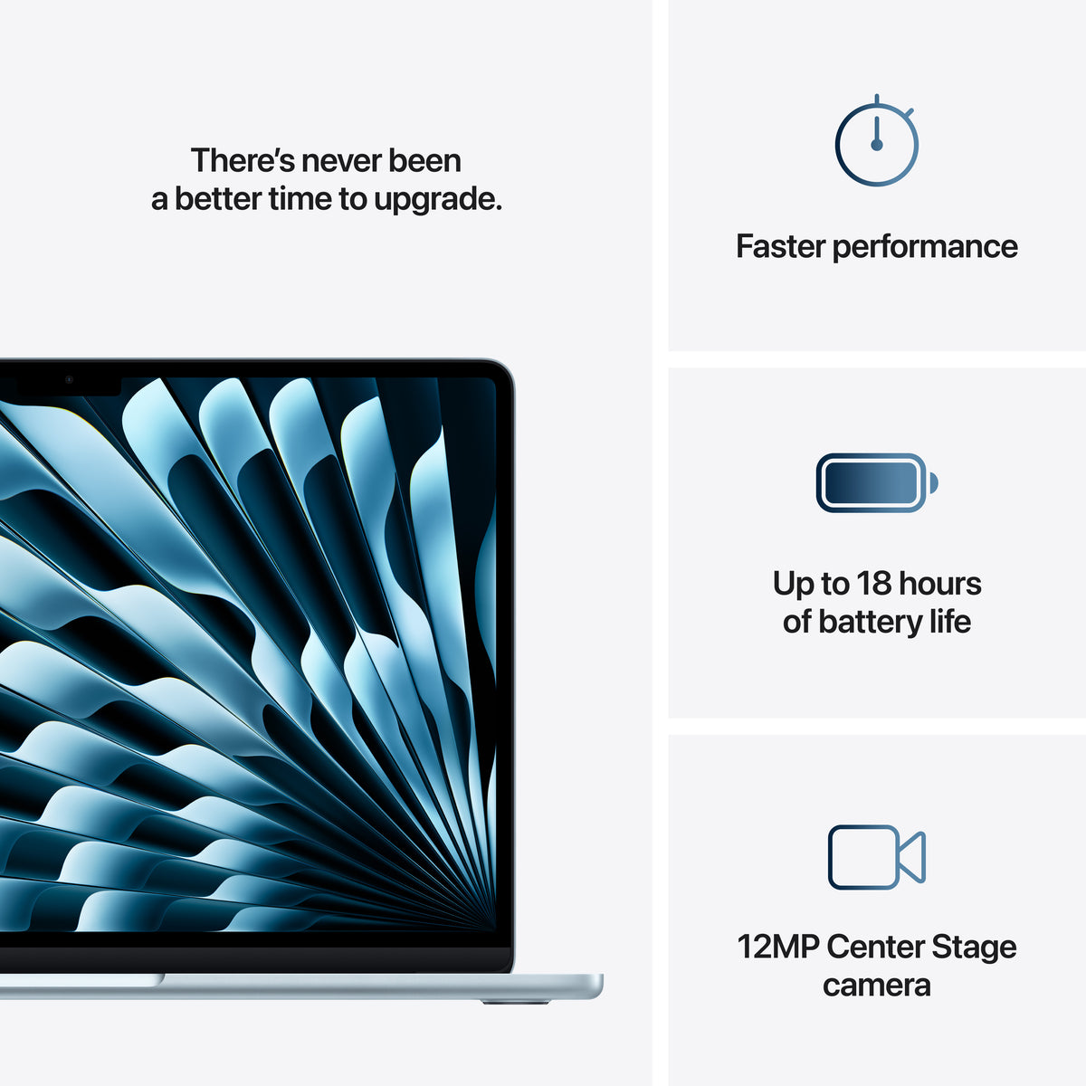 Apple MacBook Air M4 13&quot; 16GB/256GB Laptop - Sky Blue | MC6T4B/A from Apple - DID Electrical