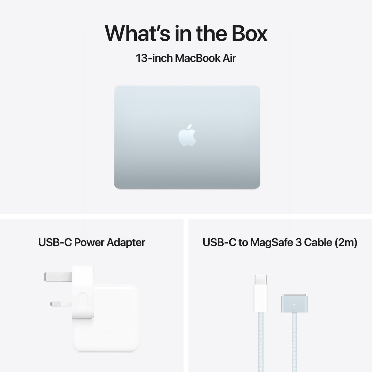 Apple MacBook Air M4 13&quot; 16GB/256GB Laptop - Sky Blue | MC6T4B/A from Apple - DID Electrical