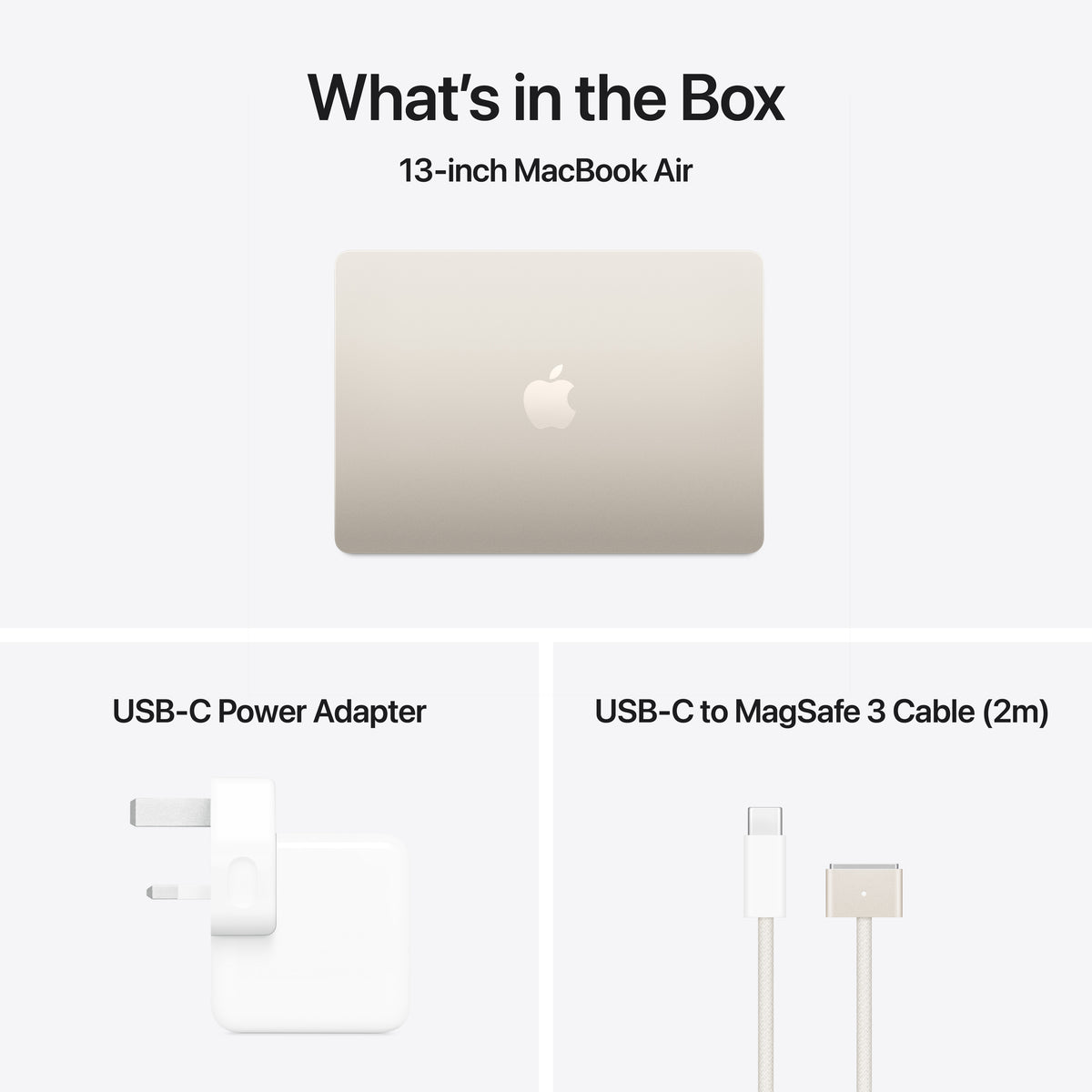 Apple MacBook Air M4 13&quot; 16GB/256GB Laptop - Starlight | MW0Y3B/A from Apple - DID Electrical