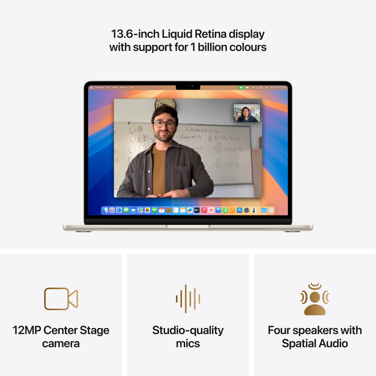 Apple MacBook Air M4 13&quot; 16GB/256GB Laptop - Starlight | MW0Y3B/A from Apple - DID Electrical