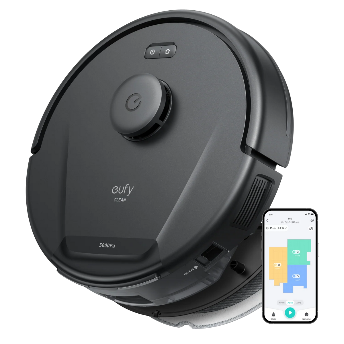 Eufy L60 Hybrid Robot Vacuum Cleaner - Black | T2268V11