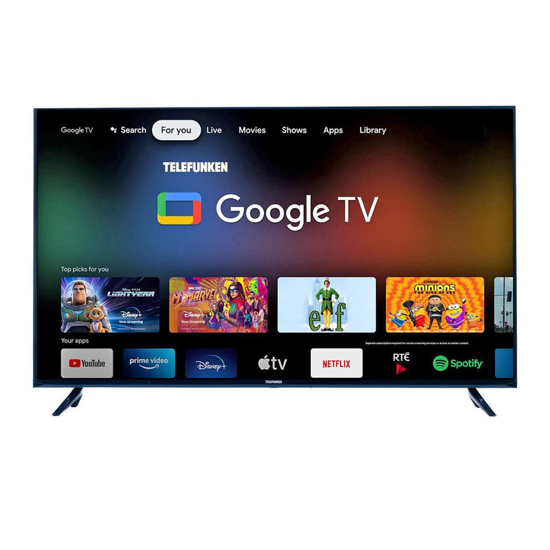 Telefunken N18 43" UHD Smart TV - Black | N18-TF-GL4330 from Telefunken - DID Electrical