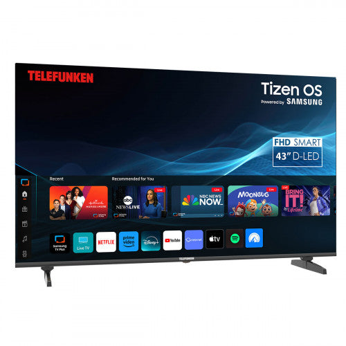 Telefunken N21 43" HD Smart TV - Black | N21-FHD-T43