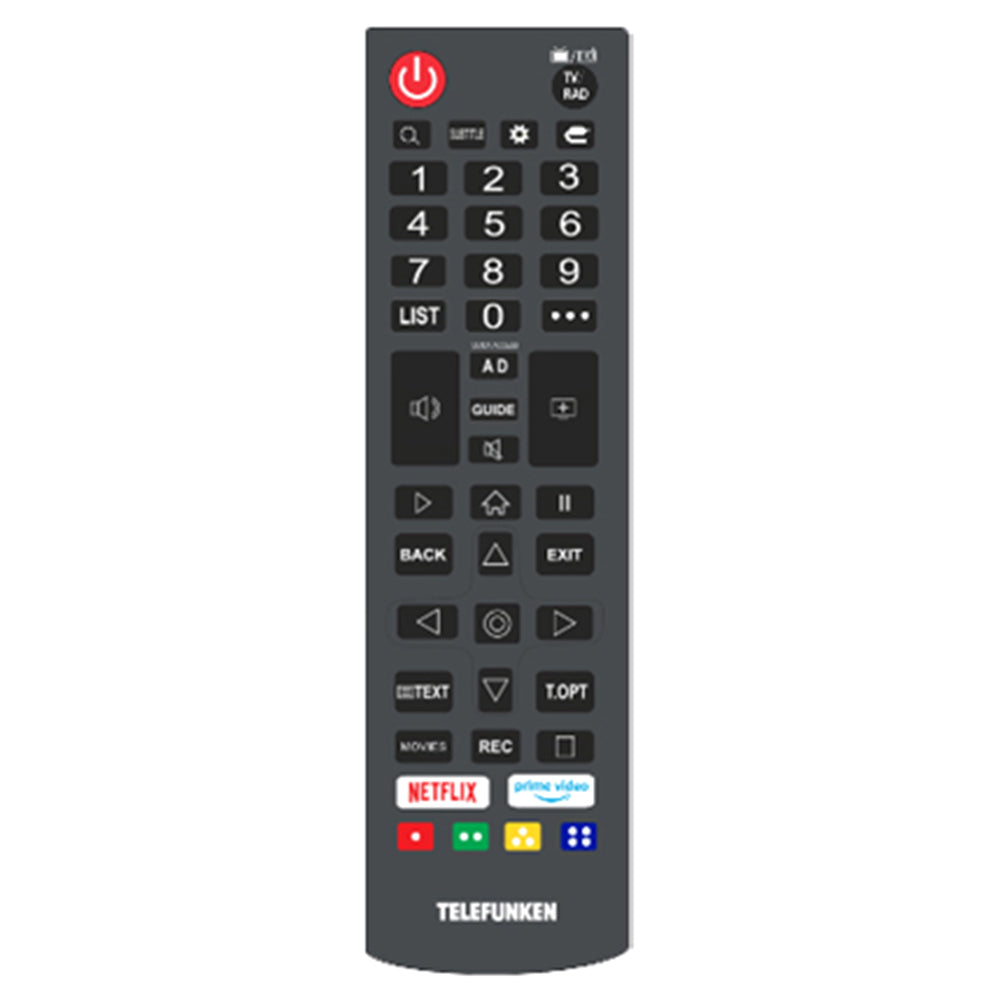 Telefunken N21 43" Full HD Smart TV - Black | N21-FHD-W43 from Telefunken - DID Electrical