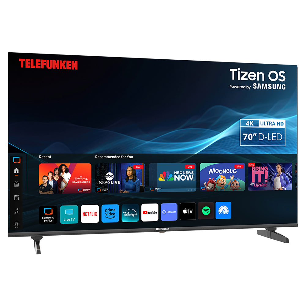 Telefunken N21 70" 4K Smart TV - Black | N21-UHD-T70 from Telefunken - DID Electrical