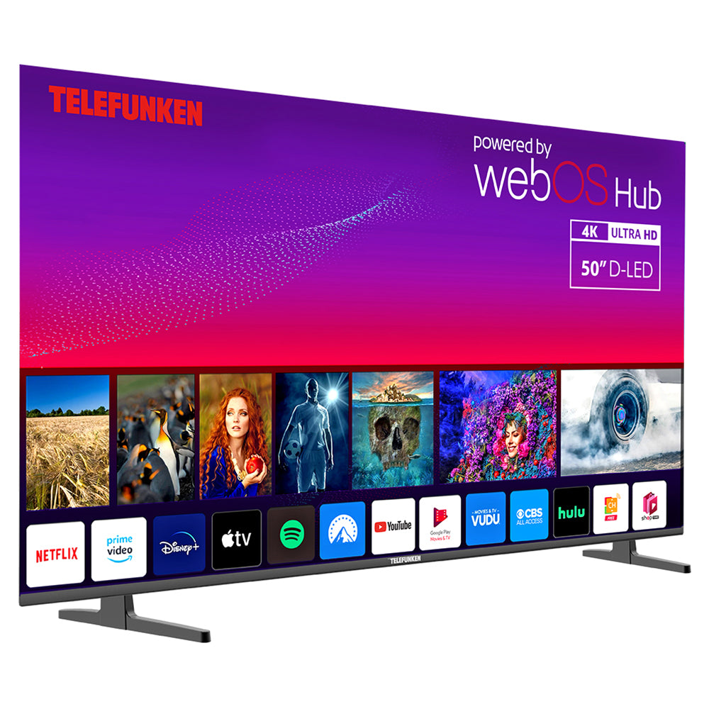 Telefunken N21 50" 4K Smart TV - Black | N21-UHD-W50 from Telefunken - DID Electrical