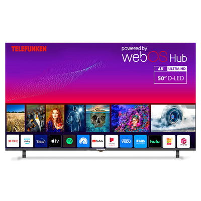 Telefunken N21 50" 4K Smart TV - Black | N21-UHD-W50 from Telefunken - DID Electrical