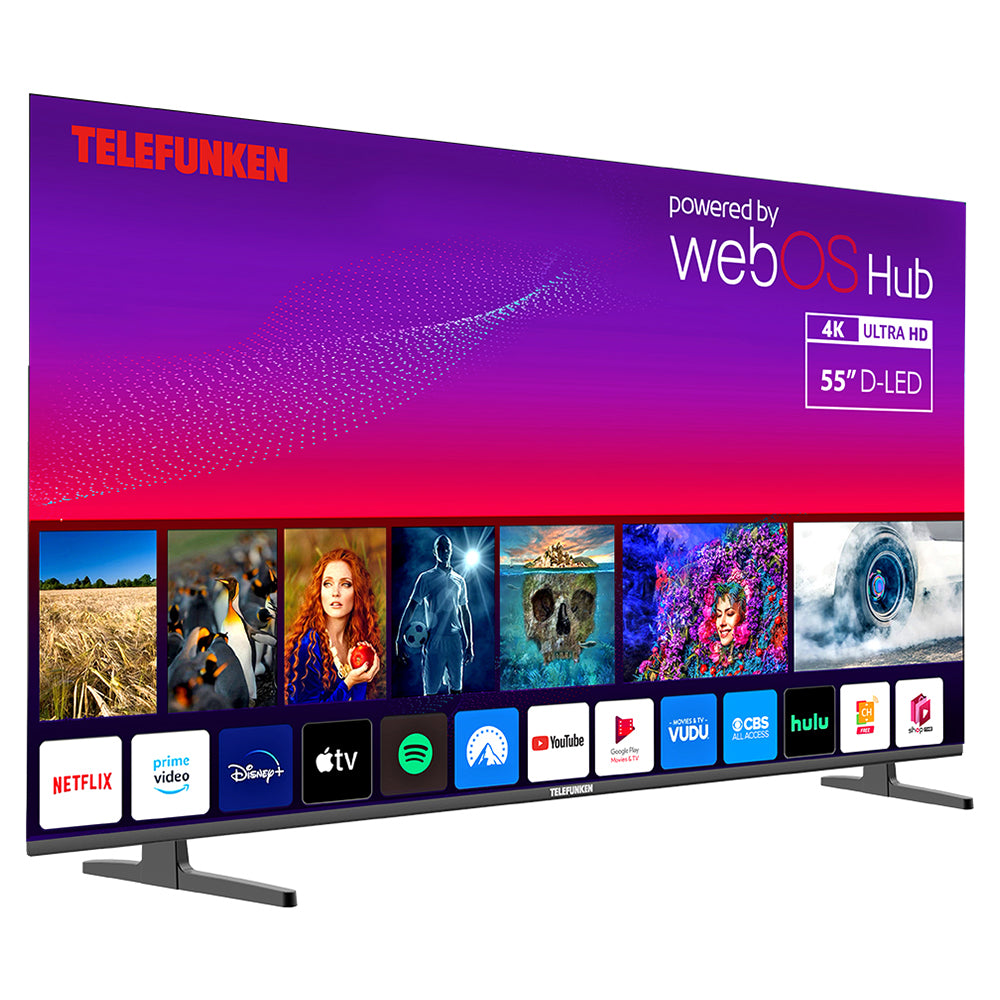 Telefunken N21 55" 4K Smart TV - Black | N21-UHD-W55 from Telefunken - DID Electrical