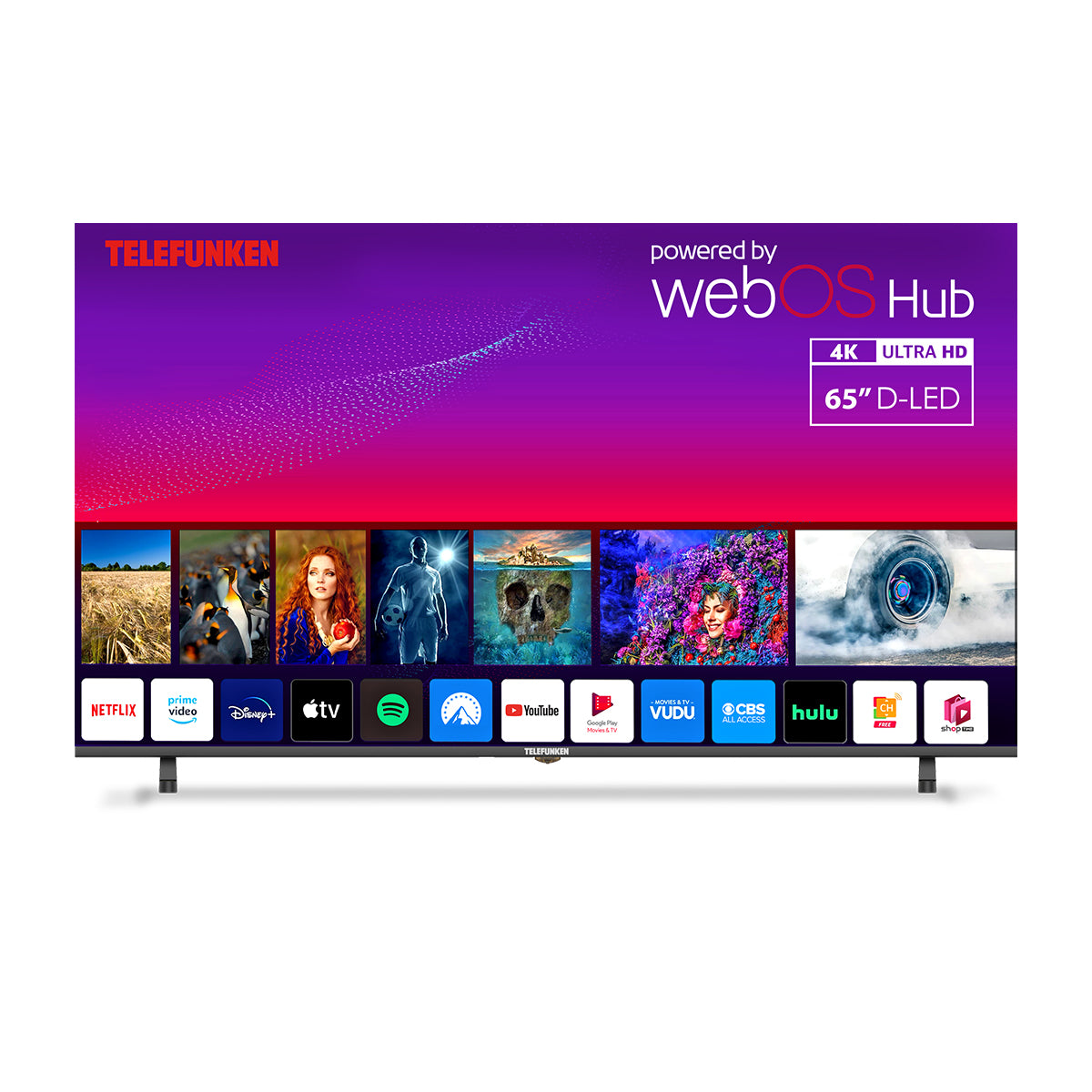 Telefunken N21 65" 4K Smart TV - Black | N21-UHD-W65 from Telefunken - DID Electrical