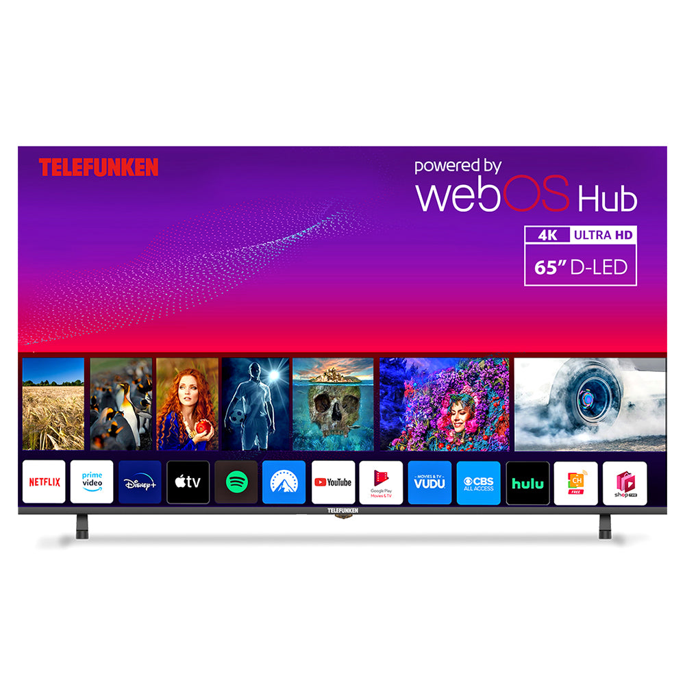 Telefunken N21 65" 4K Smart TV - Black | N21-UHD-W65 from Telefunken - DID Electrical