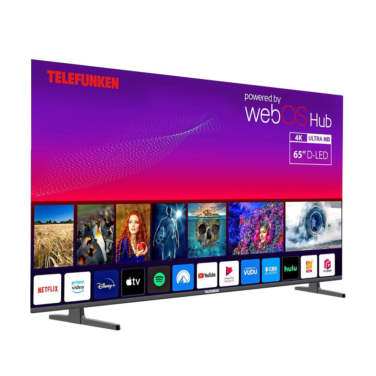 Telefunken N21 65" 4K Smart TV - Black | N21-UHD-W65 from Telefunken - DID Electrical