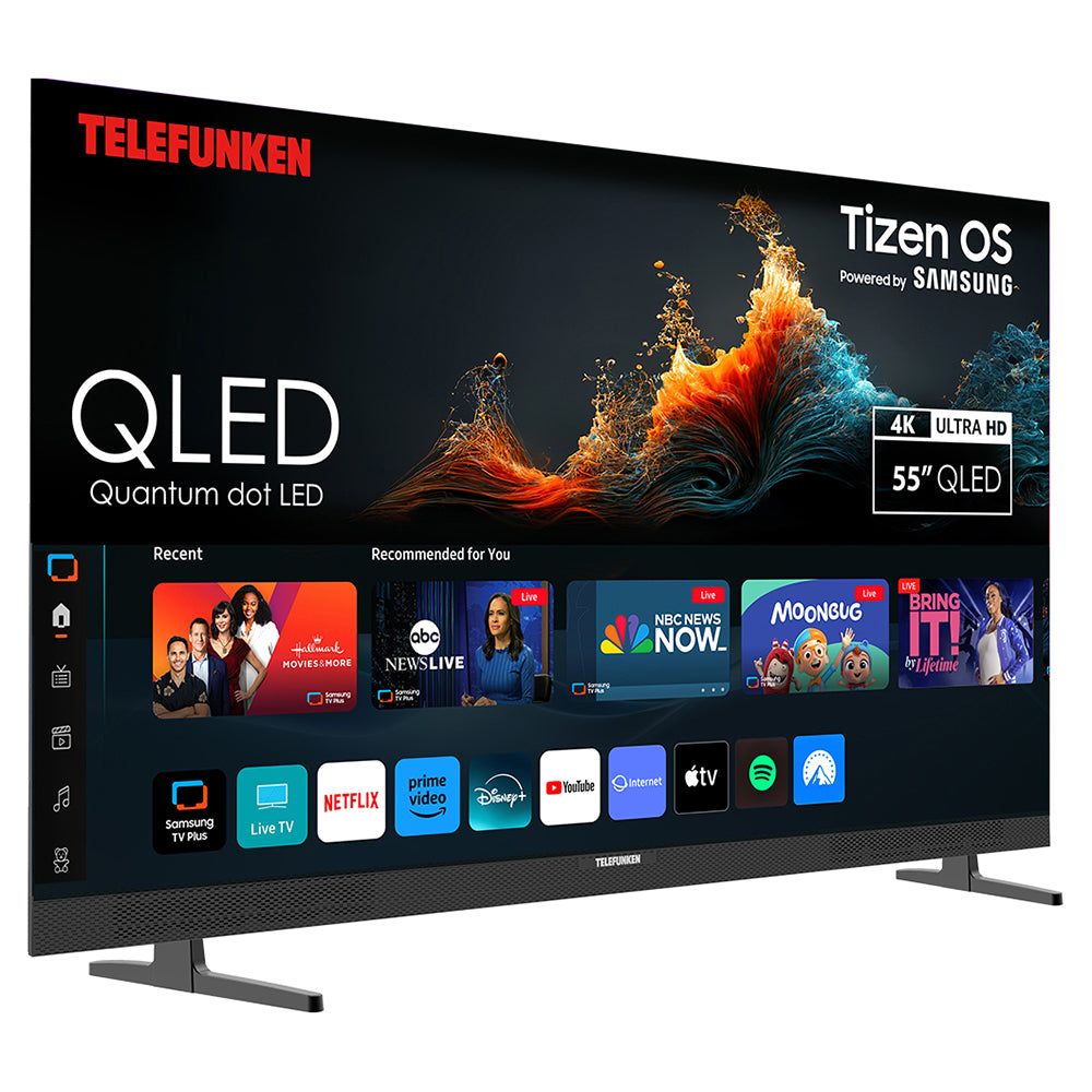 Telefunken N27 55" 4K Smart TV - Black | N27-QLED-T55 from Telefunken - DID Electrical
