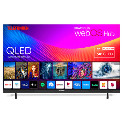 Telefunken N27 50" 4K Smart TV - Black | N27-QLED-W50 from Telefunken - DID Electrical