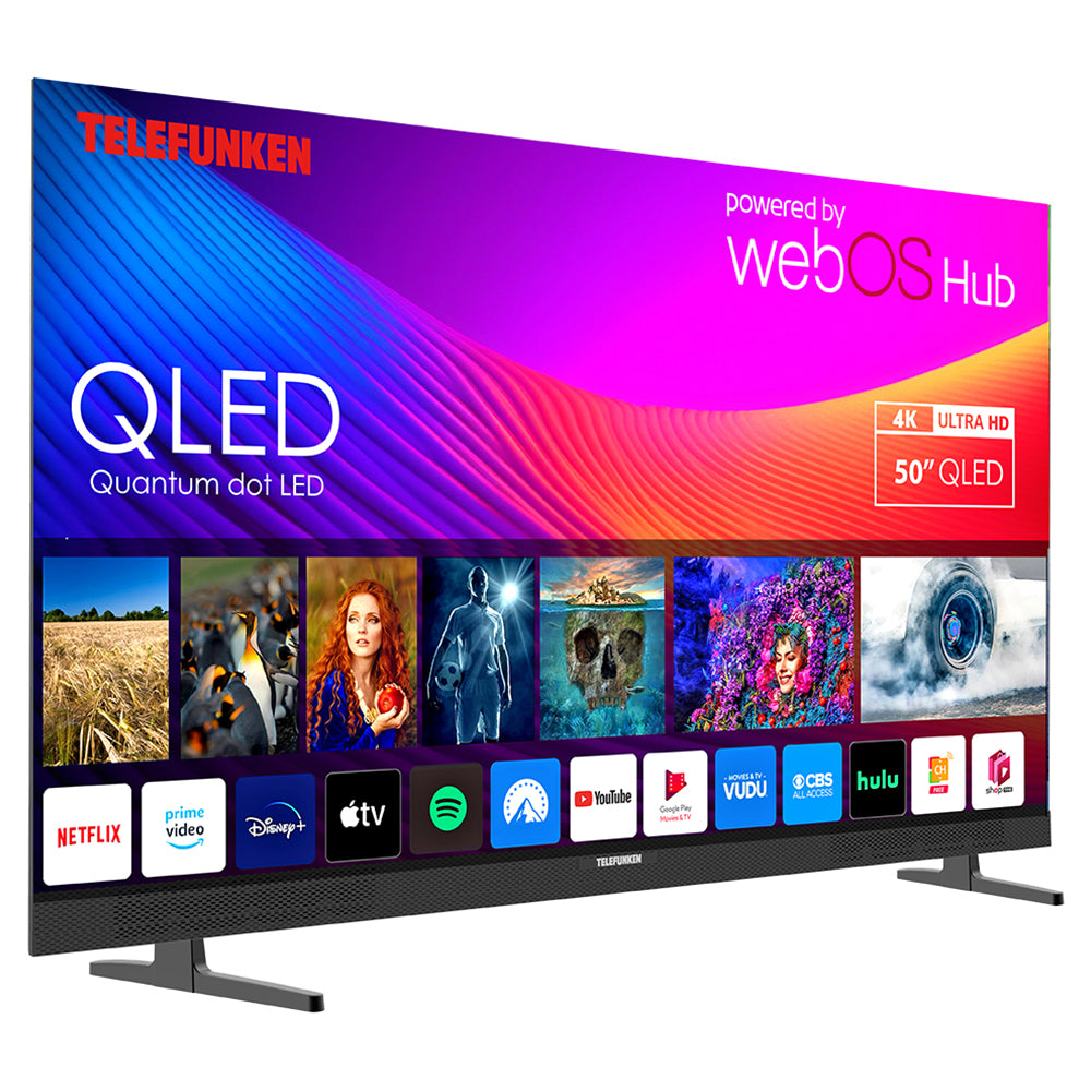 Telefunken N27 50" 4K Smart TV - Black | N27-QLED-W50 from Telefunken - DID Electrical